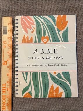 A Bible Study in One Year Spiral Notebook - 8.5 x 11 inches